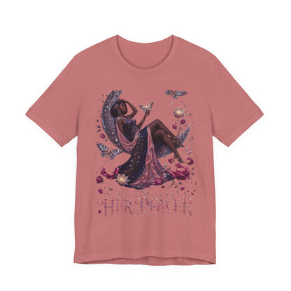 Her Power Tee — Empowering Moon Goddess Women’s Graphic T-Shirt