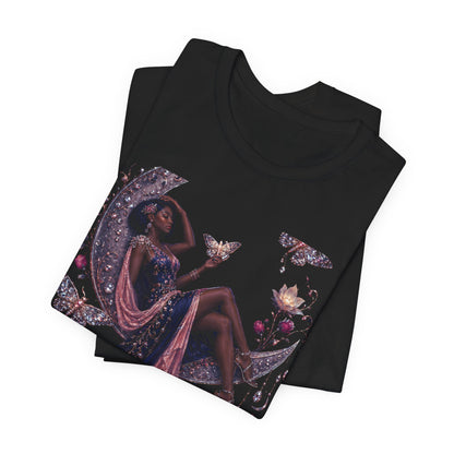 Her Power Tee — Empowering Moon Goddess Women’s Graphic T-Shirt