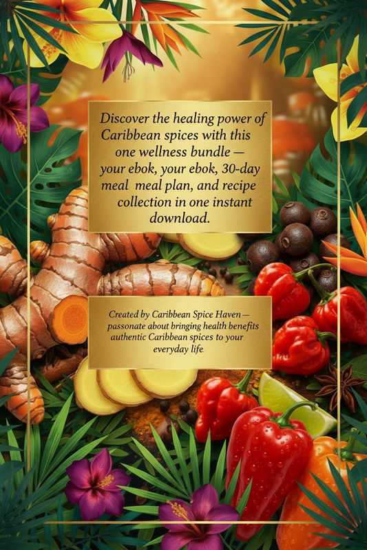 Caribbean Spice Wellness Collection - Back Cover with Text